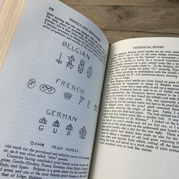 TEXTBOOK OF PISTOLS AND REVOLVERS by HATCHER Leather NRA Gun Book 22K Gold Edges - Picture 7 of 10